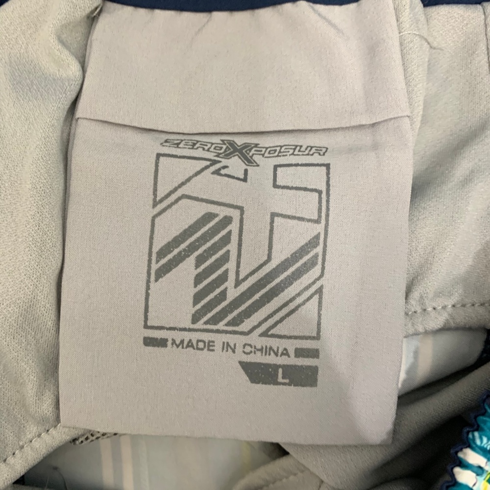 ZeroXposur Large Swim Trunks Lined Green Blue - Picture 5 of 5